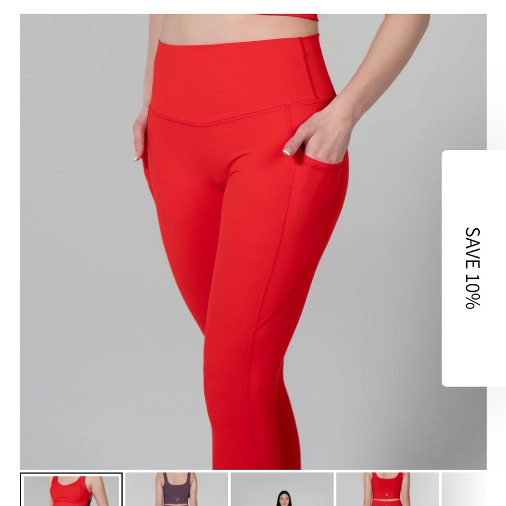 Activewear sania’s brand colore red size M brand new